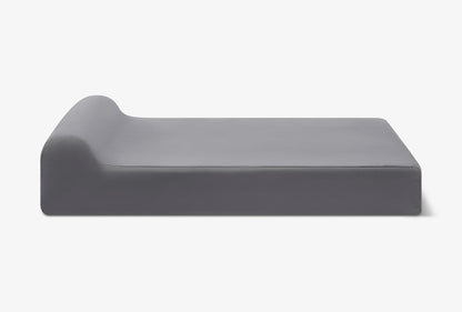 Barker Beds XL Orthopedic Dog Bed - 7" Pillow Top with Headrest - 75-120 Lbs - Memory Foam for Joint Pain & Arthritis - Vet Recommended, Washable Cover - Made in USA - 52"X36"X7" - Charcoal