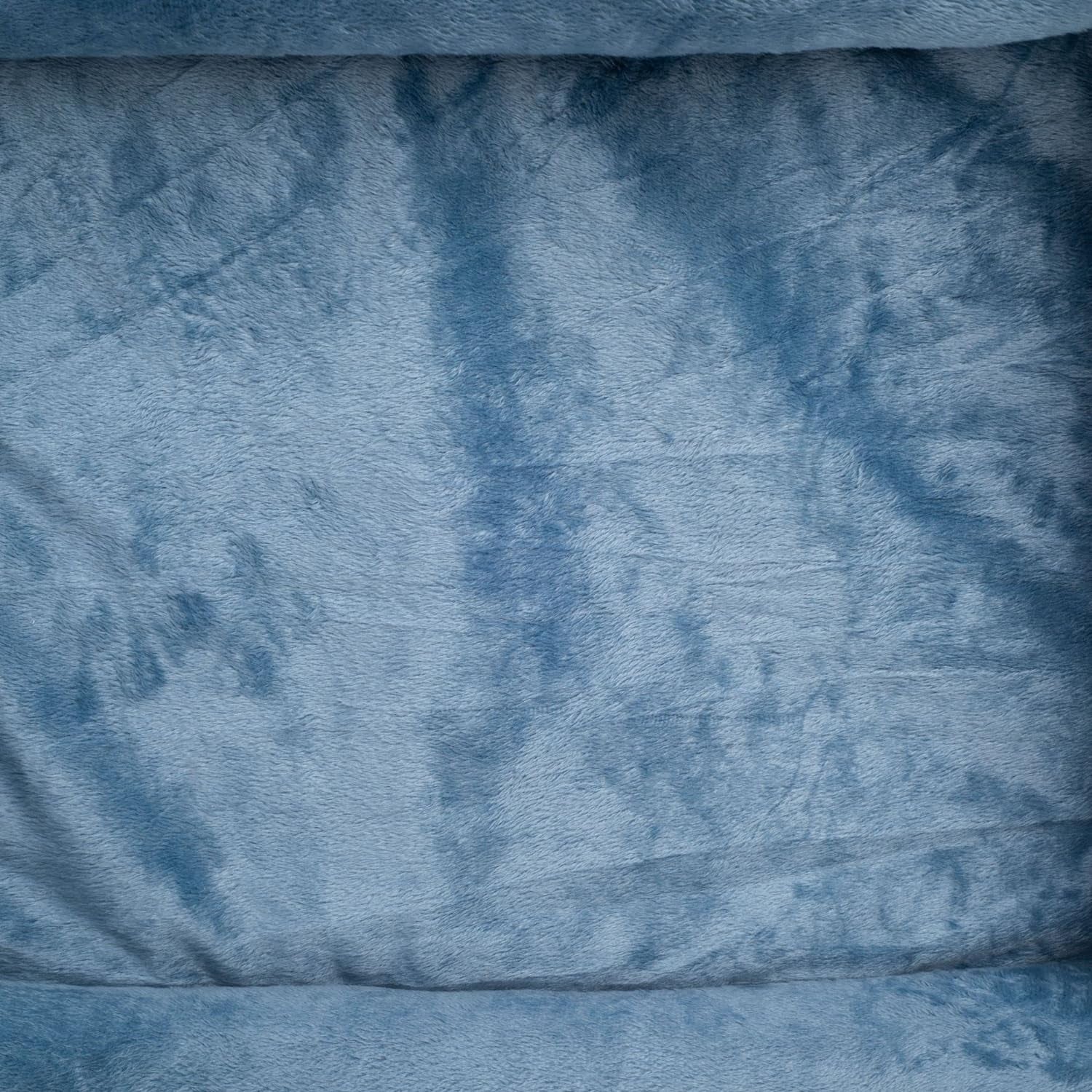 Rectangle Bolster Pet Bed, Dog Bed Medium Size, Blue with Orthopedic Insert.